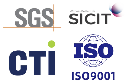 ISO 9001 / CTI / SGS / SICIT 认证